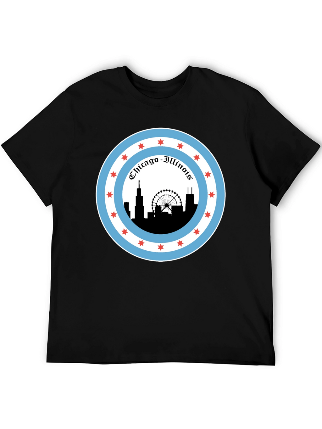 Chicago Illinois Skyline T-Shirt