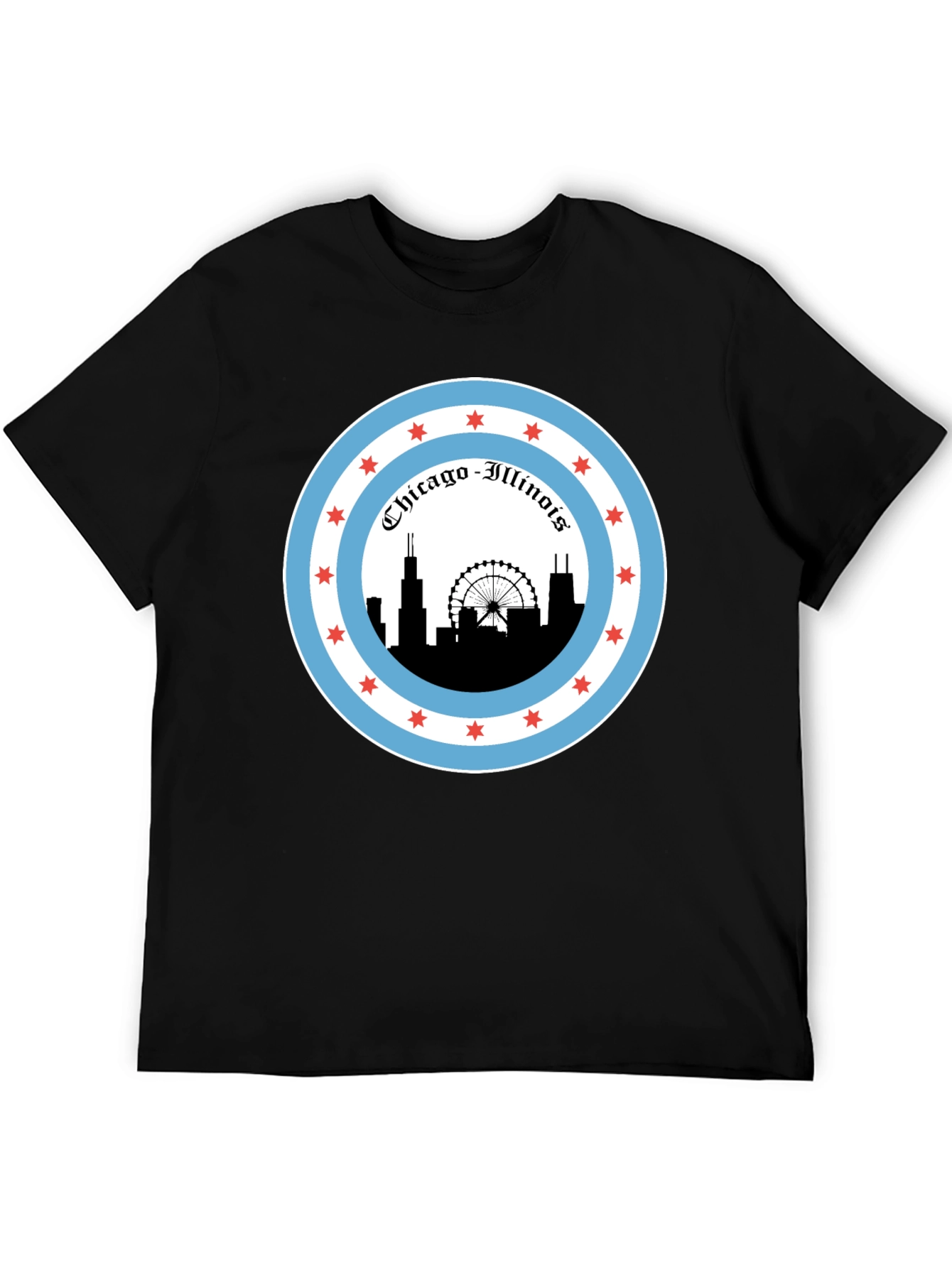 Chicago Illinois Skyline T-Shirt