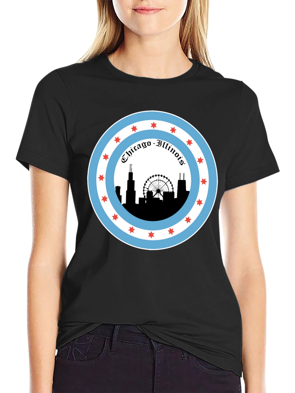 Chicago Illinois Skyline T-Shirt