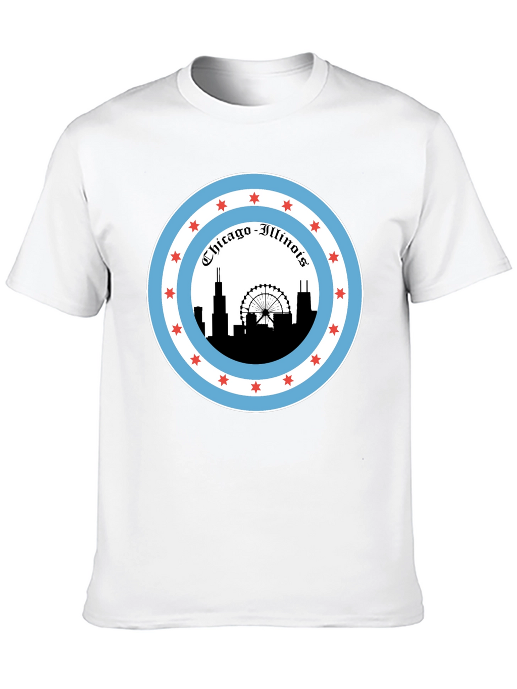 Chicago Illinois Skyline T-Shirt