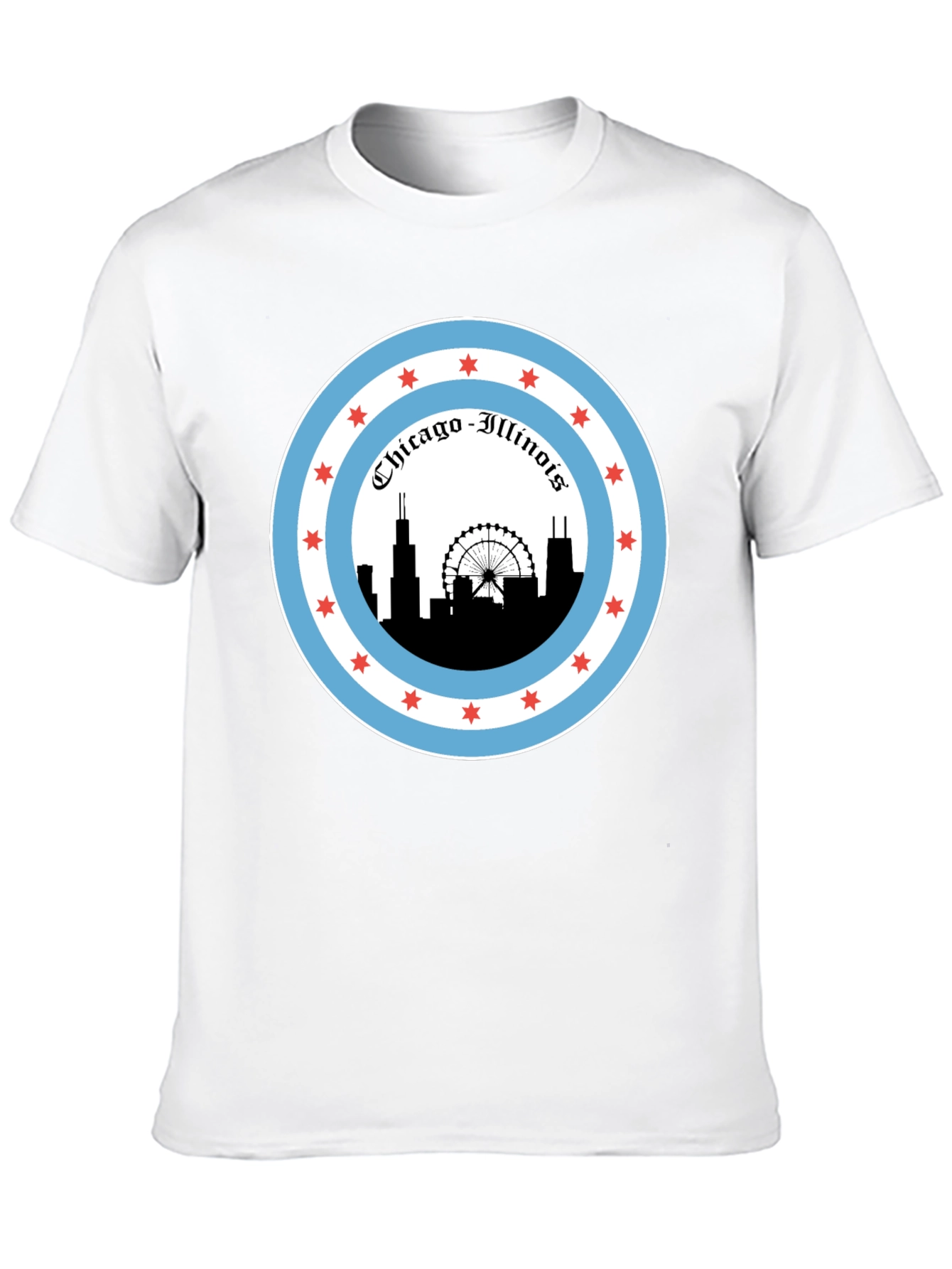 Chicago Illinois Skyline T-Shirt