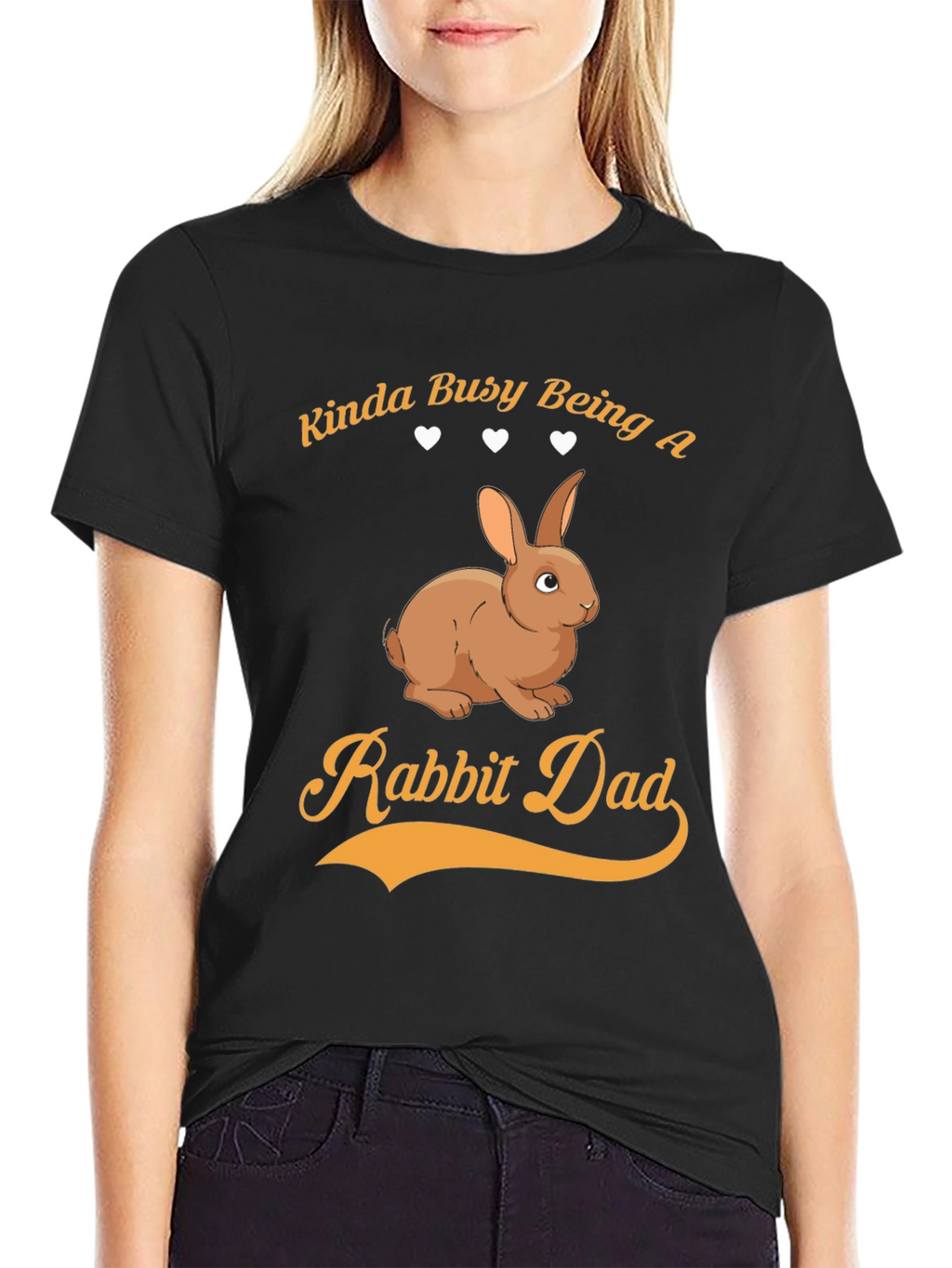 Rabbit Dad Graphic Tee - Kinda Busy T-Shirt