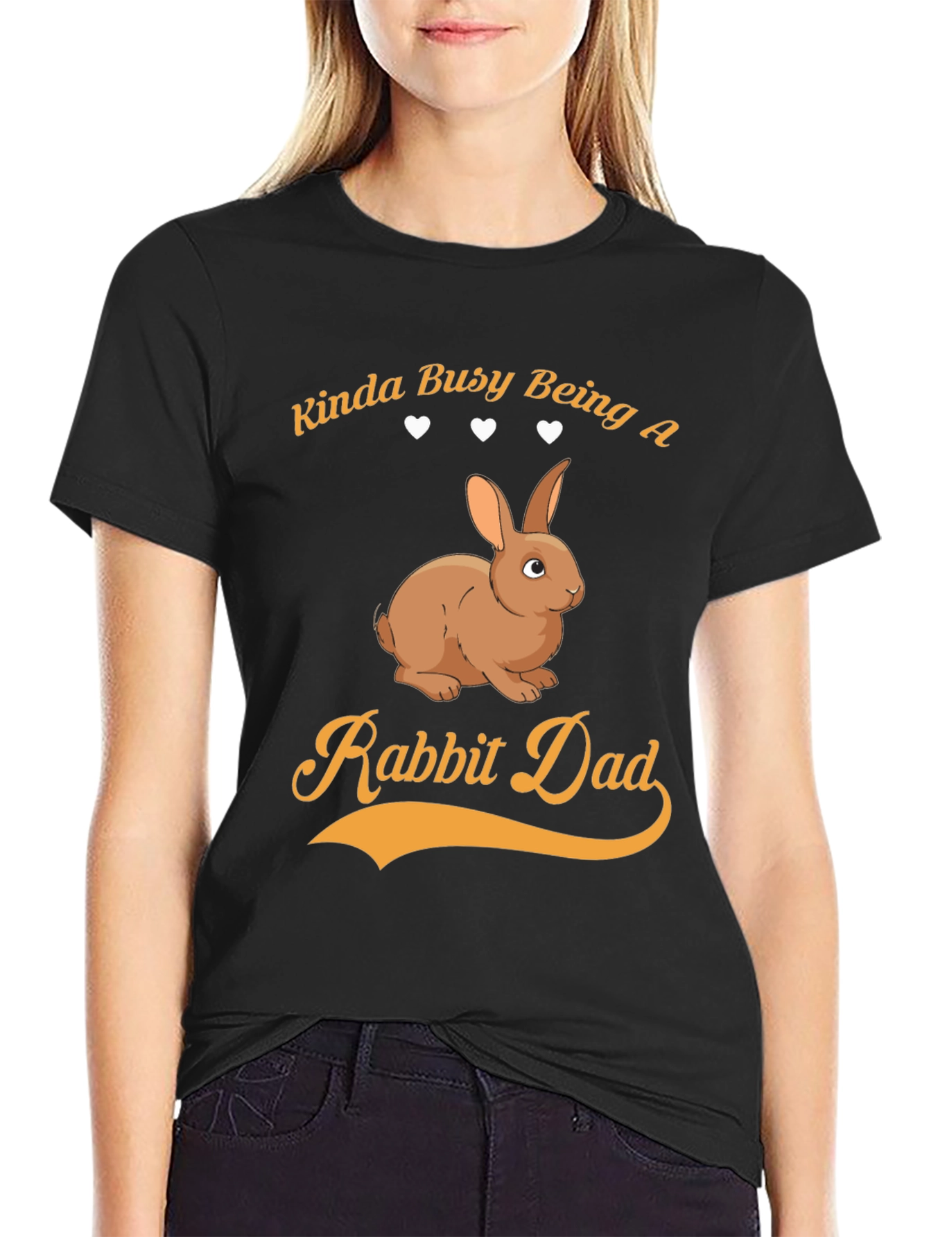 Rabbit Dad Graphic Tee - Kinda Busy T-Shirt