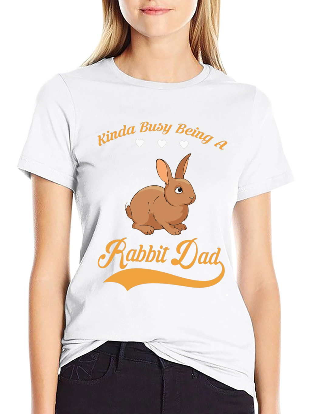 Rabbit Dad Graphic Tee - Kinda Busy T-Shirt