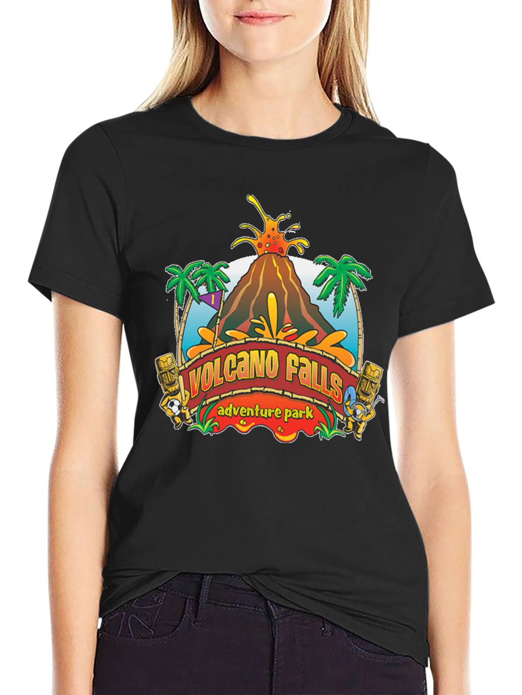 Volcano Falls Adventure Park Black T-Shirt