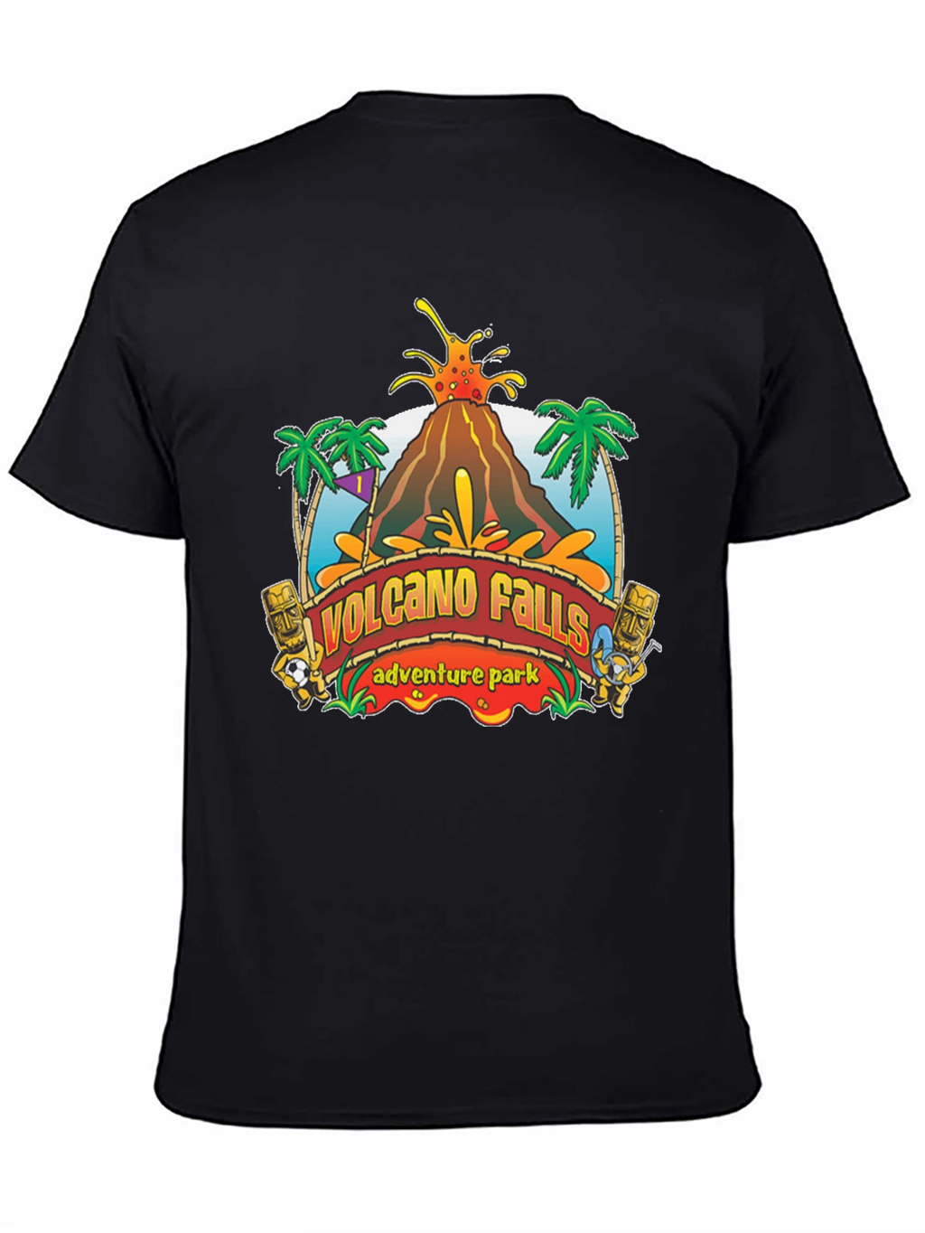 Volcano Falls Adventure Park Black T-Shirt