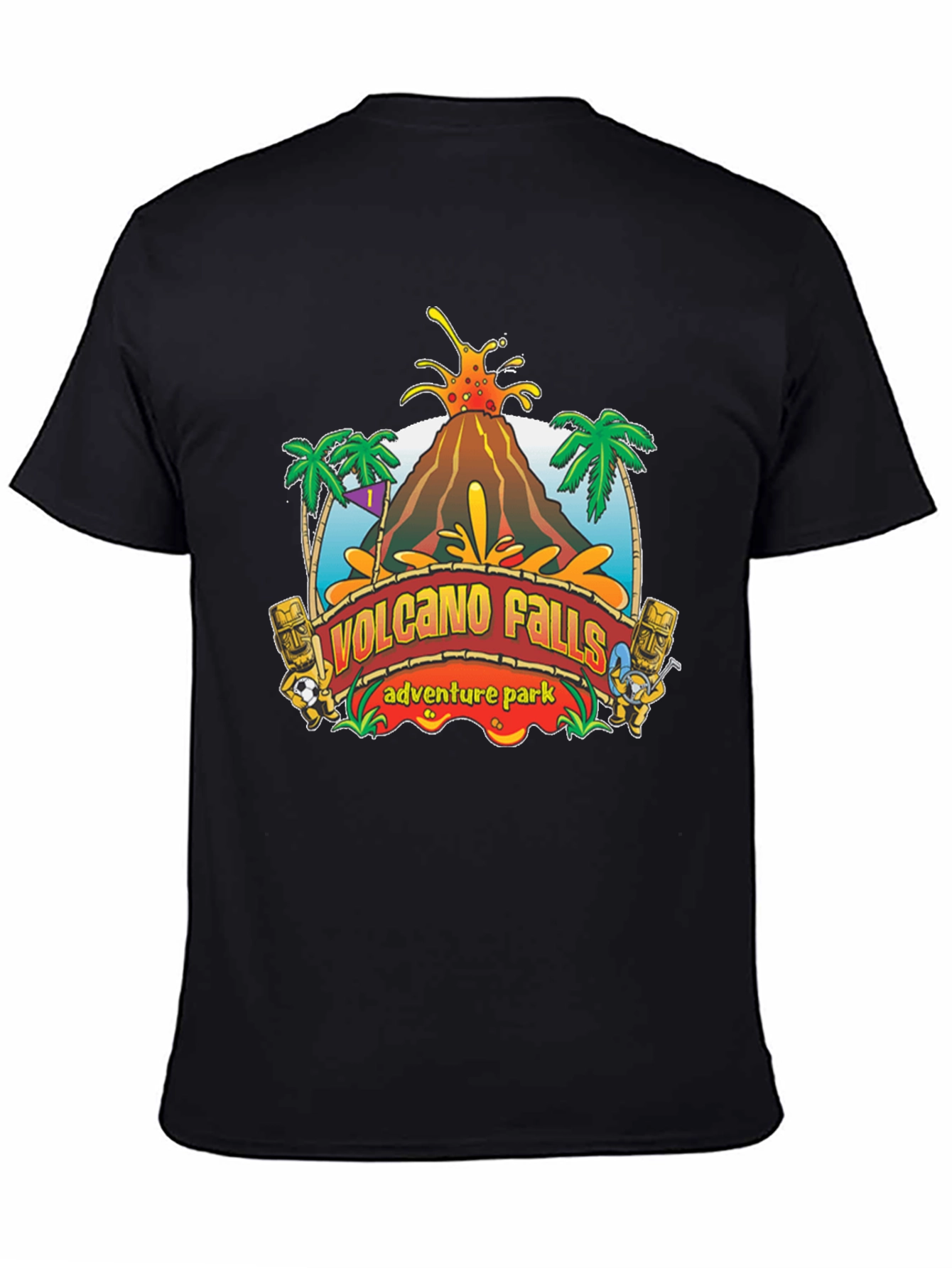 Volcano Falls Adventure Park Black T-Shirt
