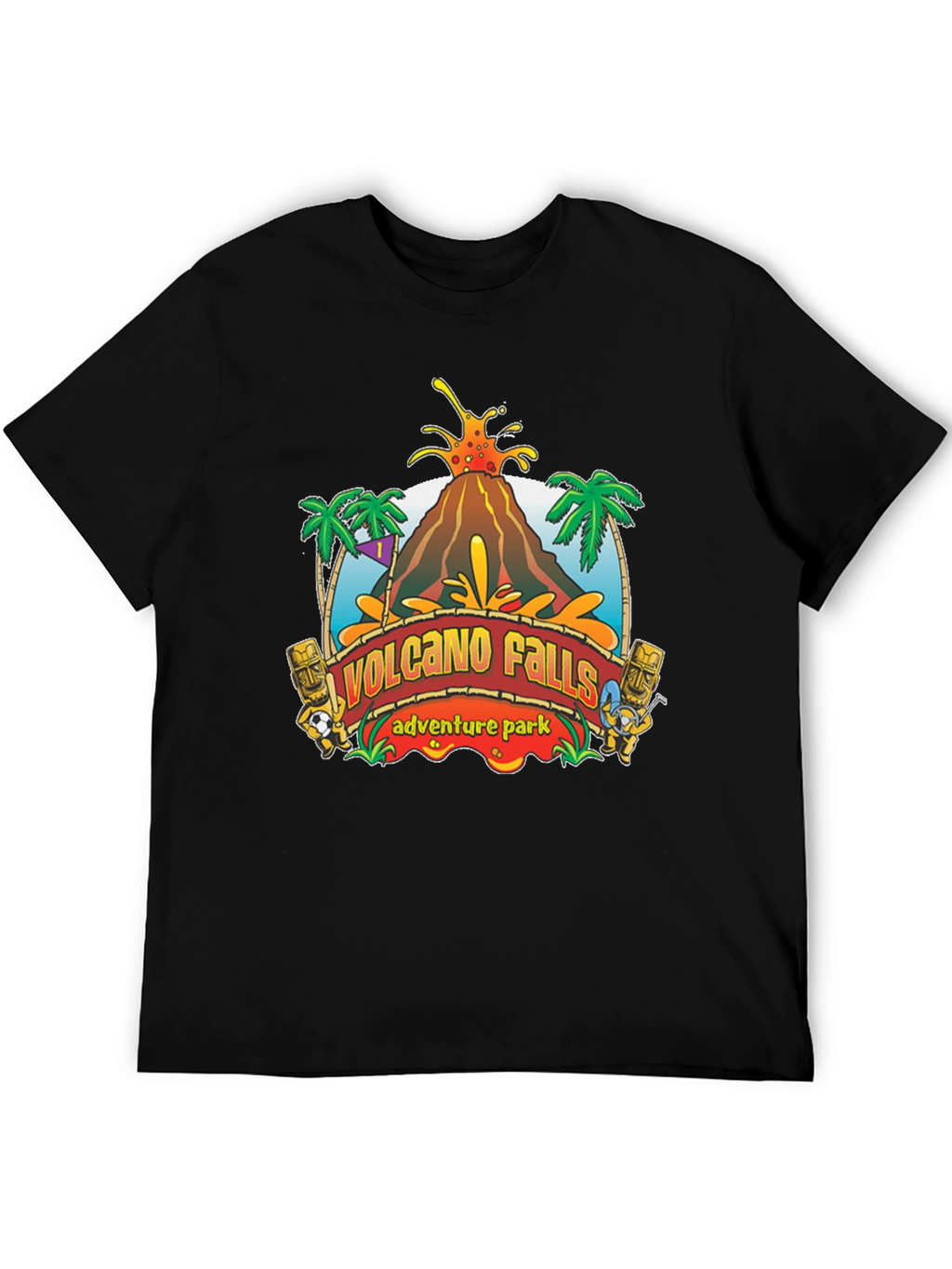 Volcano Falls Adventure Park Black T-Shirt
