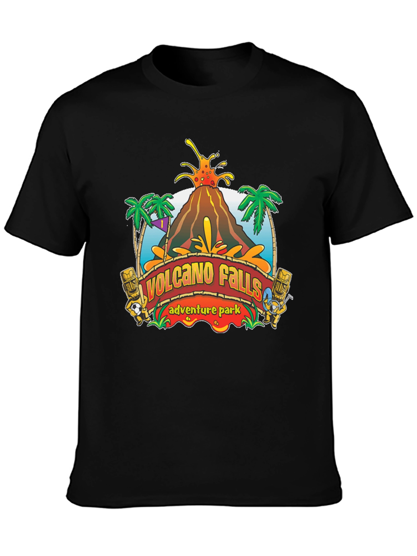 Volcano Falls Adventure Park Black T-Shirt