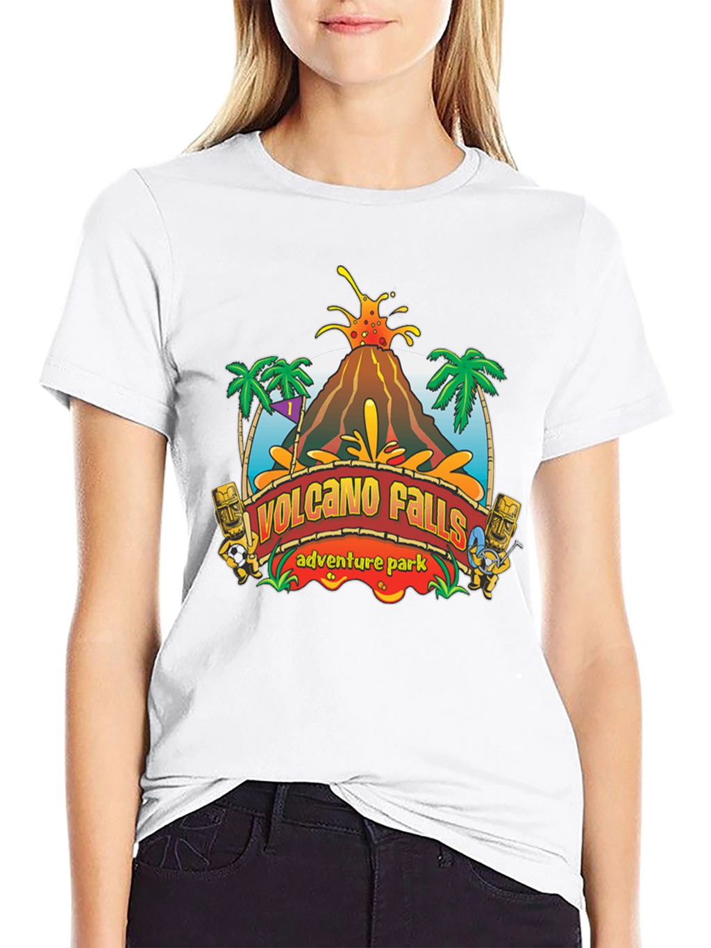 Volcano Falls Adventure Park Black T-Shirt