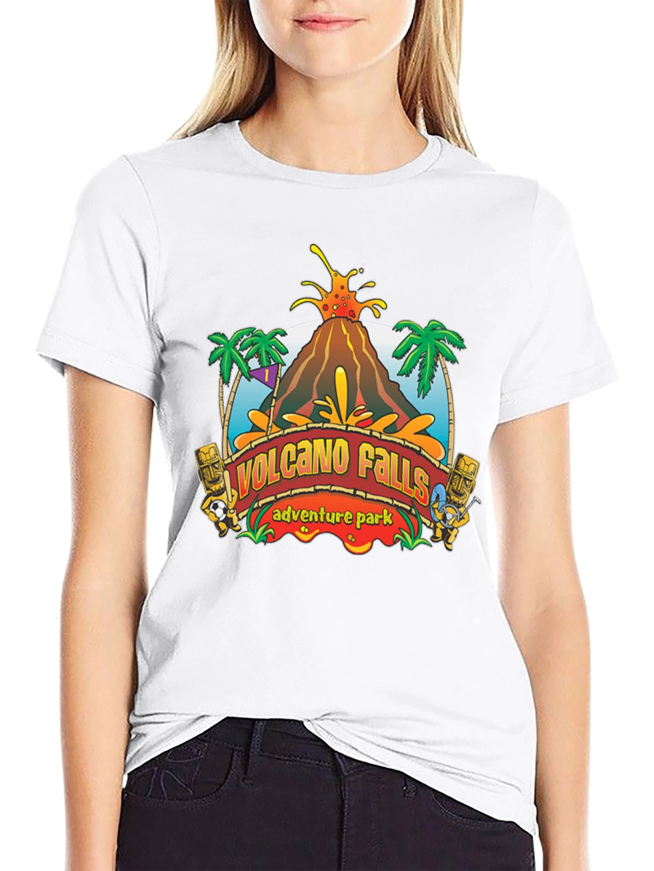 Volcano Falls Adventure Park Black T-Shirt