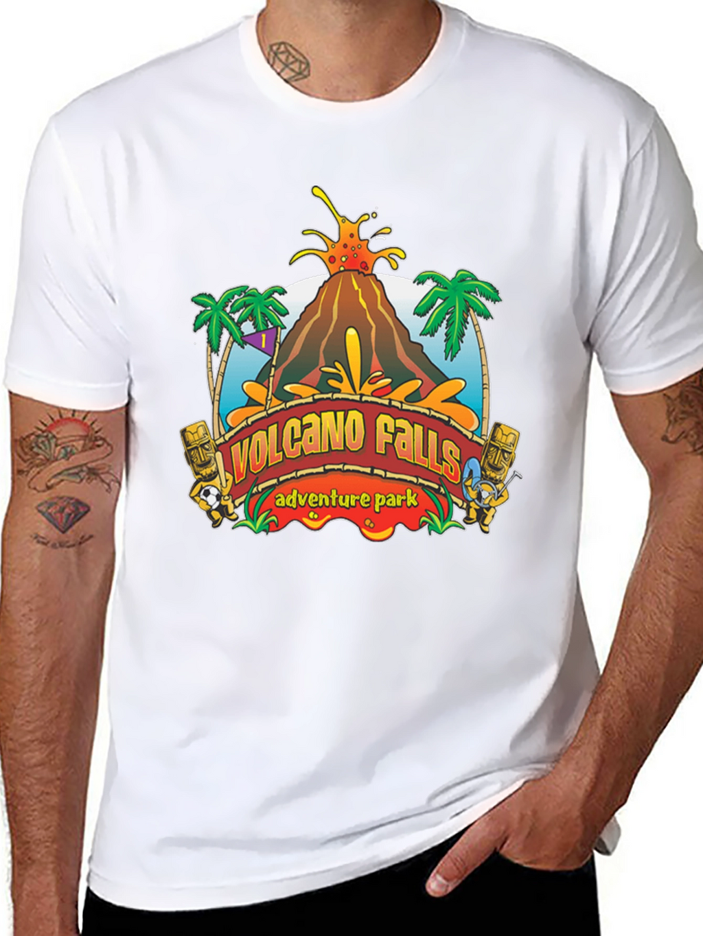 Volcano Falls Adventure Park Black T-Shirt