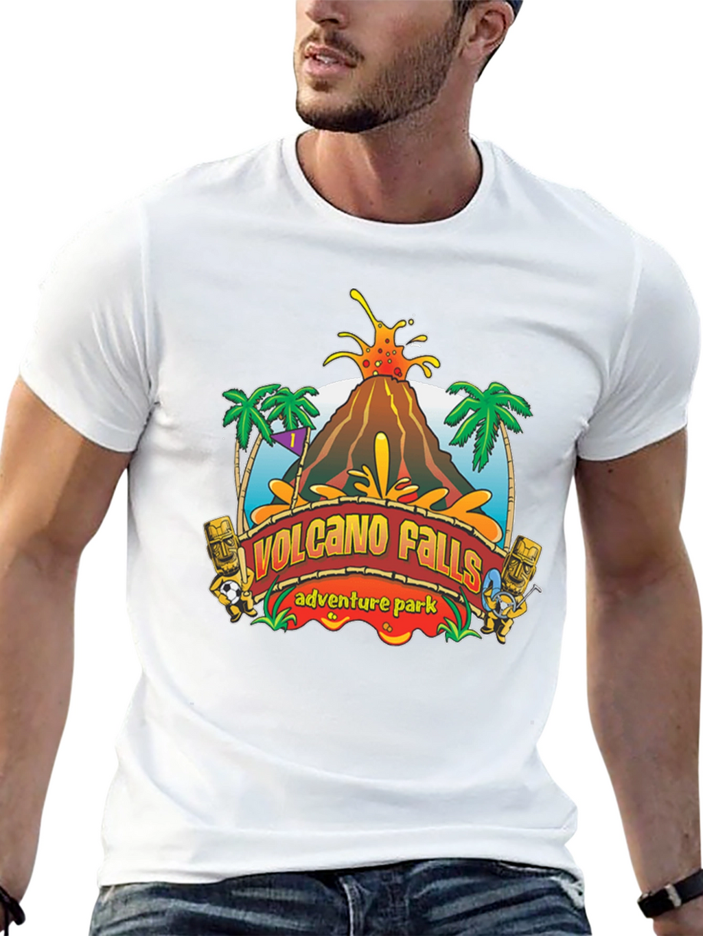 Volcano Falls Adventure Park Black T-Shirt
