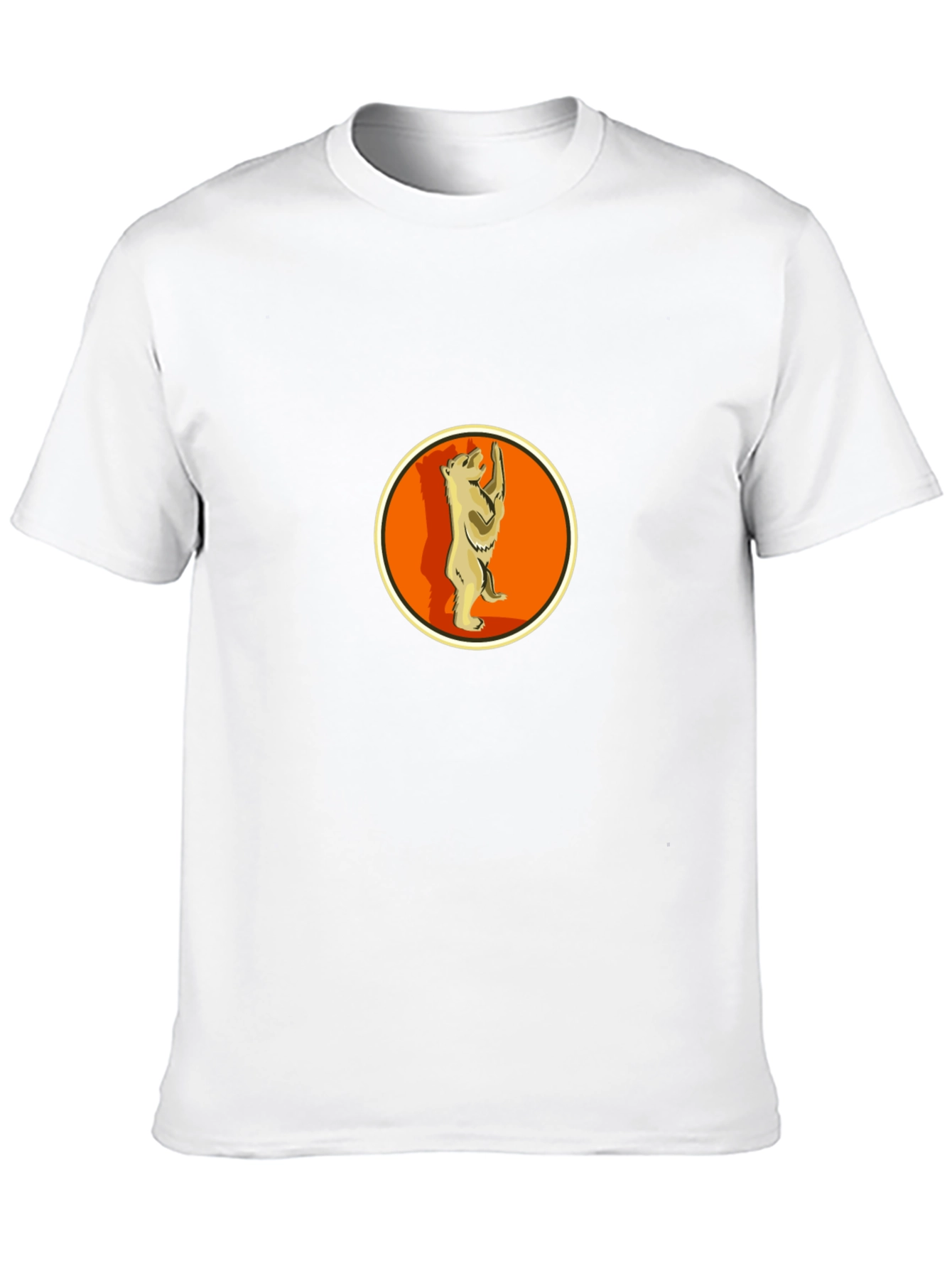 Berlin Bear T-Shirt - Black Crew Neck Graphic Tee