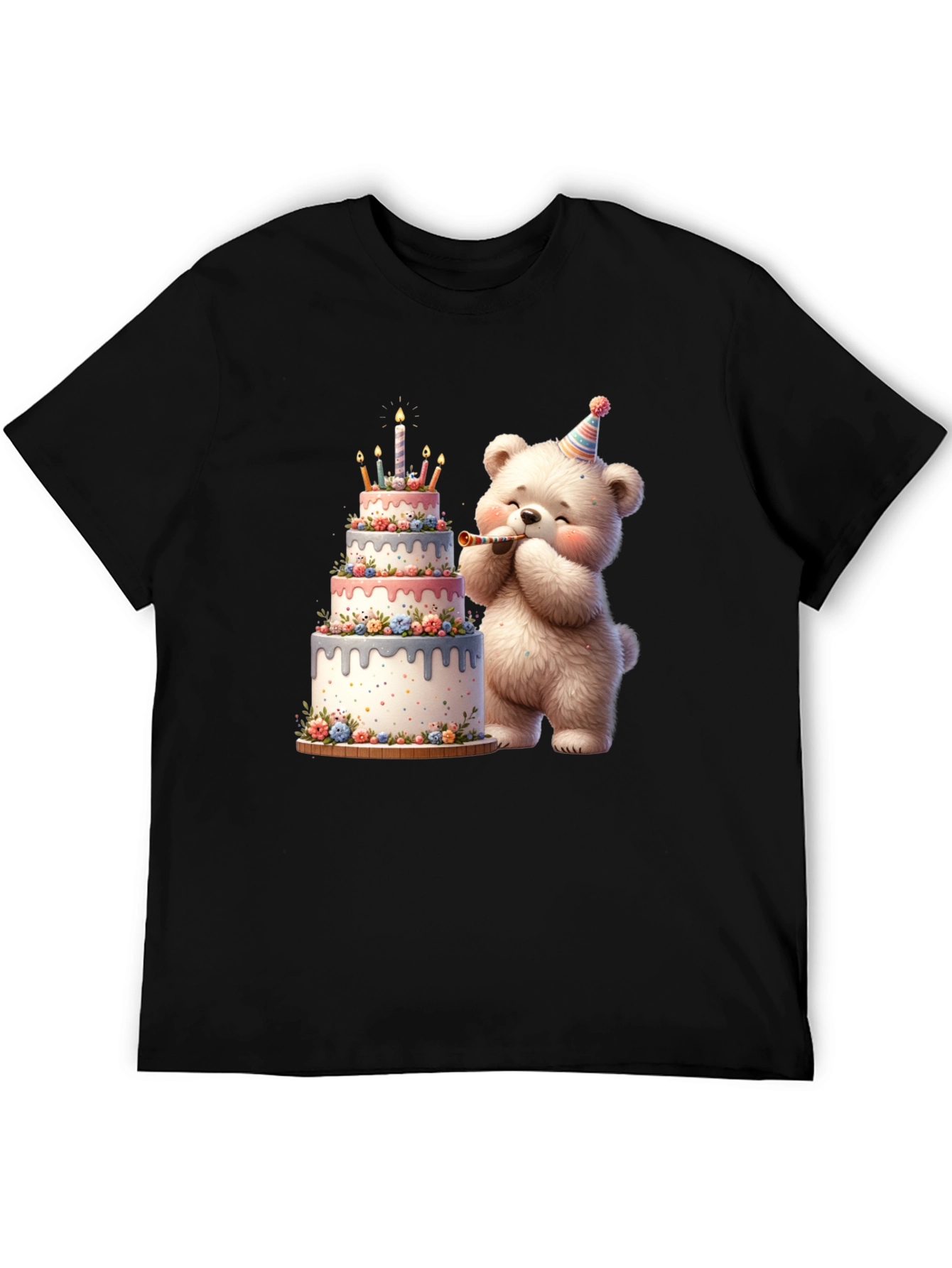 Birthday Bear Cake T-Shirt