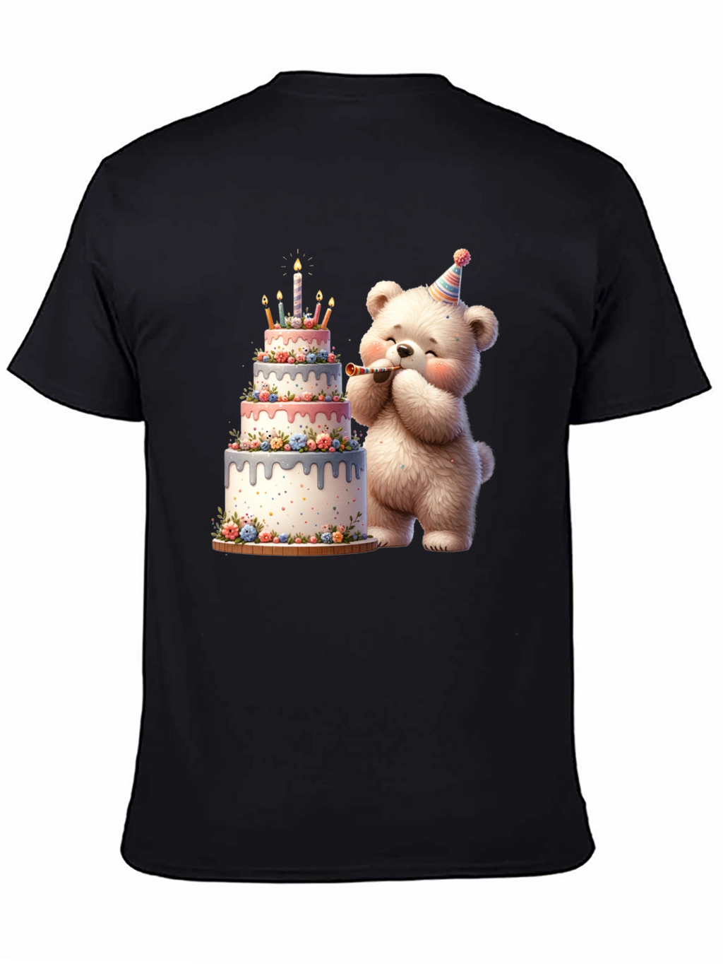Birthday Bear Cake T-Shirt