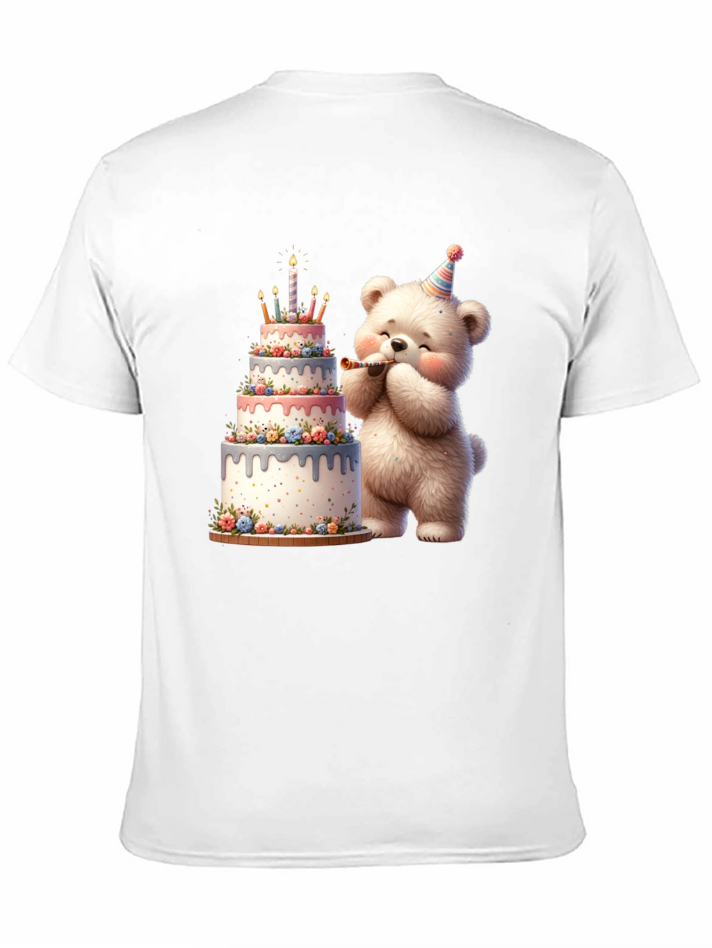 Birthday Bear Cake T-Shirt