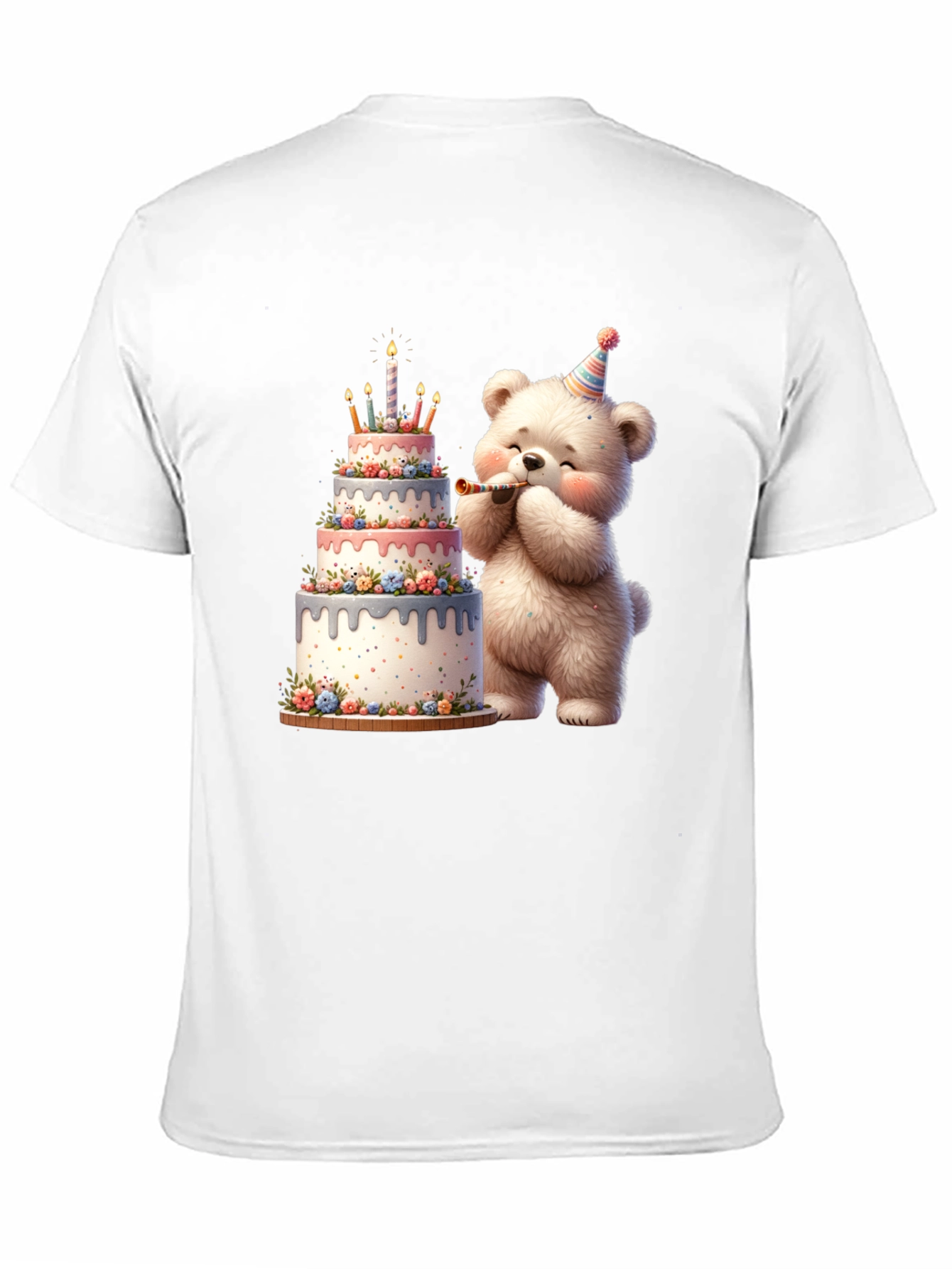 Birthday Bear Cake T-Shirt