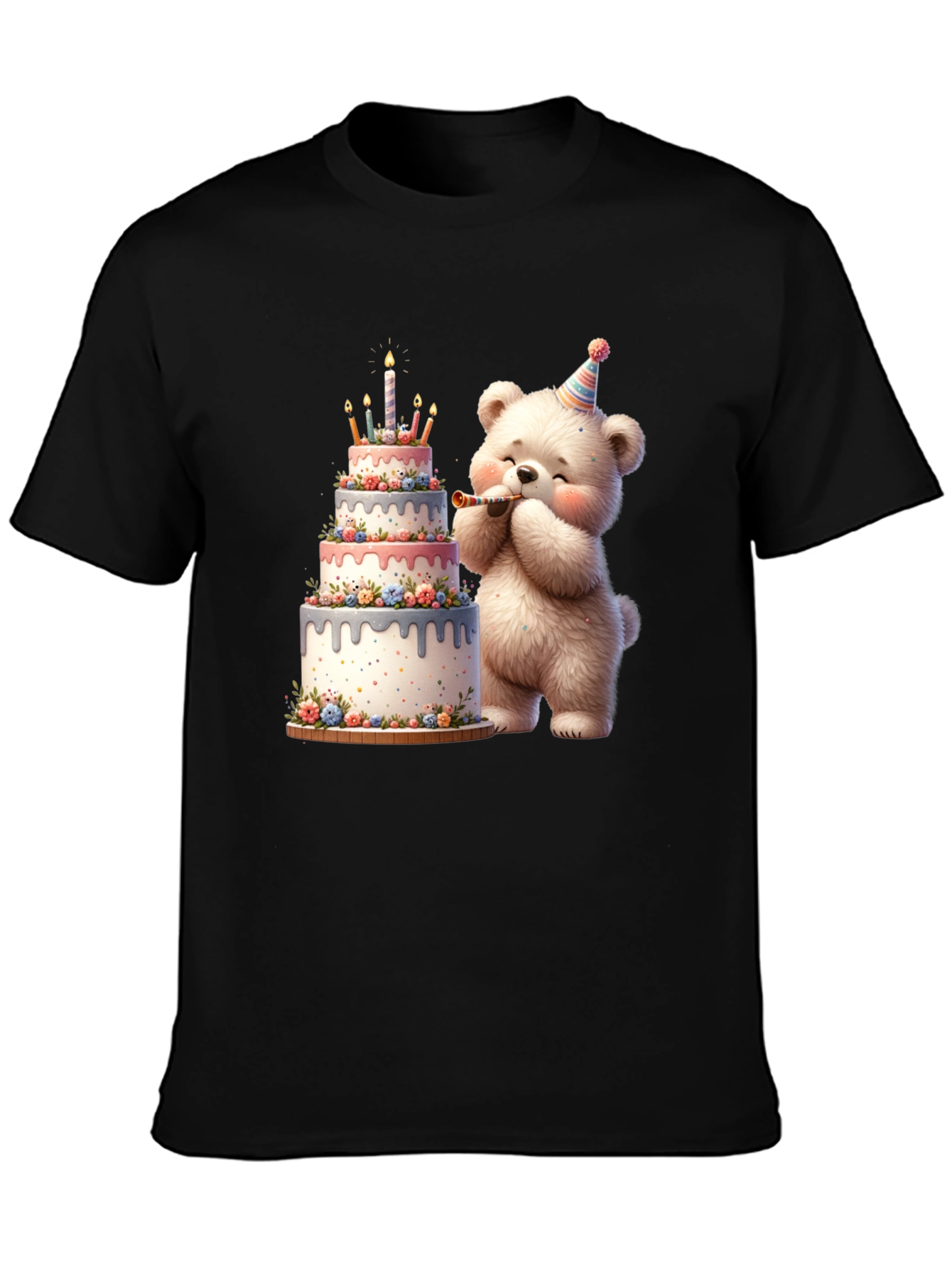 Birthday Bear Cake T-Shirt