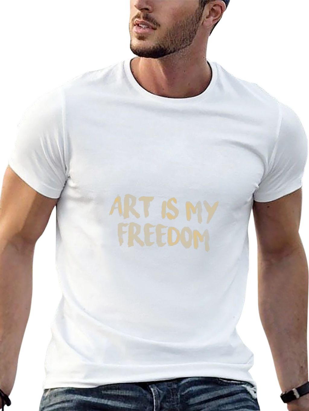 Art Is My Freedom Black T-Shirt