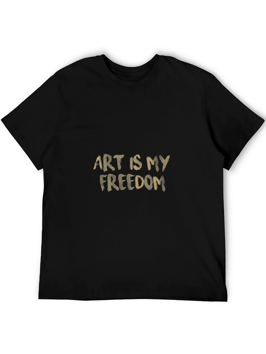Art Is My Freedom Black T-Shirt