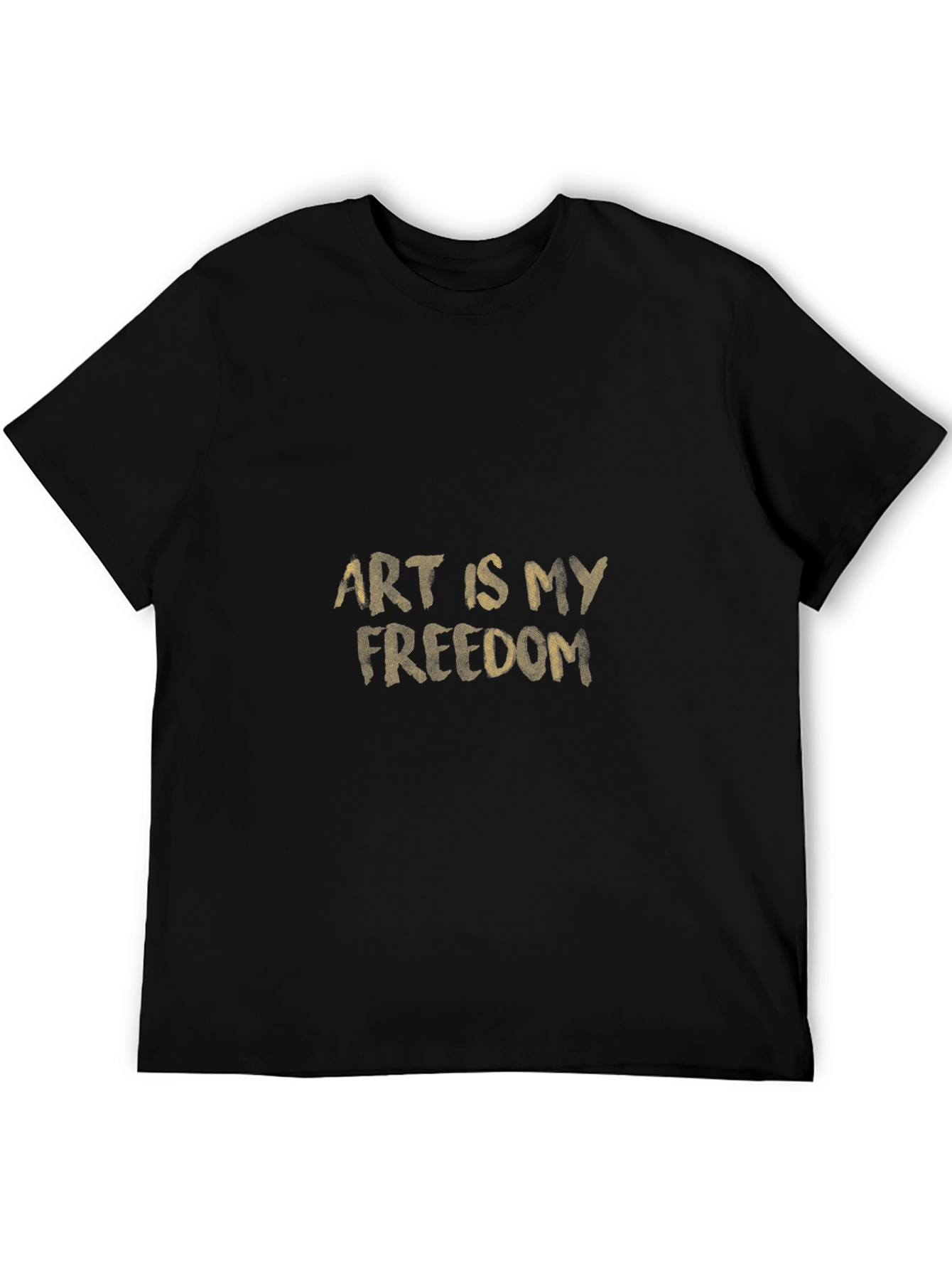 Art Is My Freedom Black T-Shirt