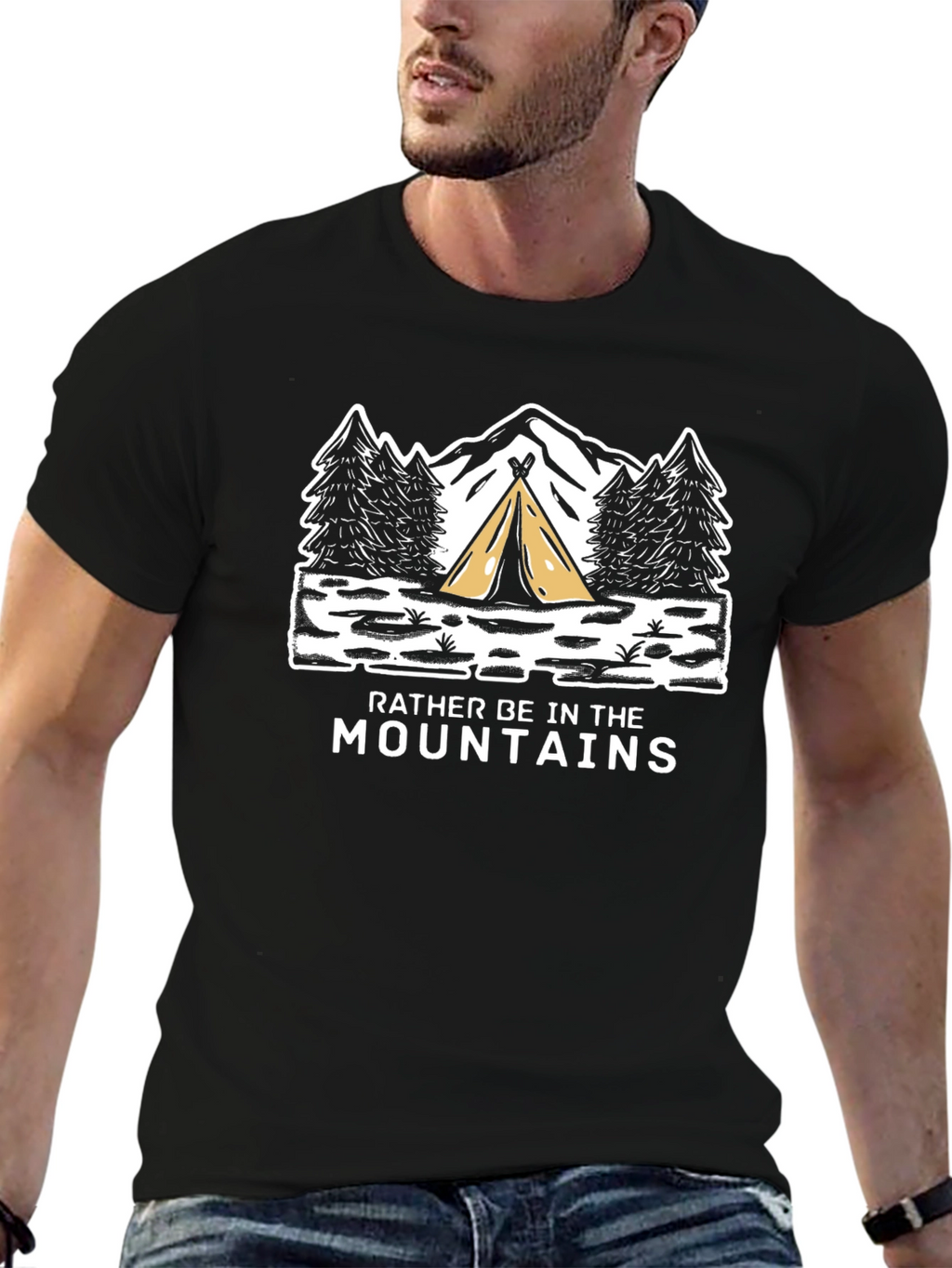 Rather Be In The Mountains Graphic T-Shirt