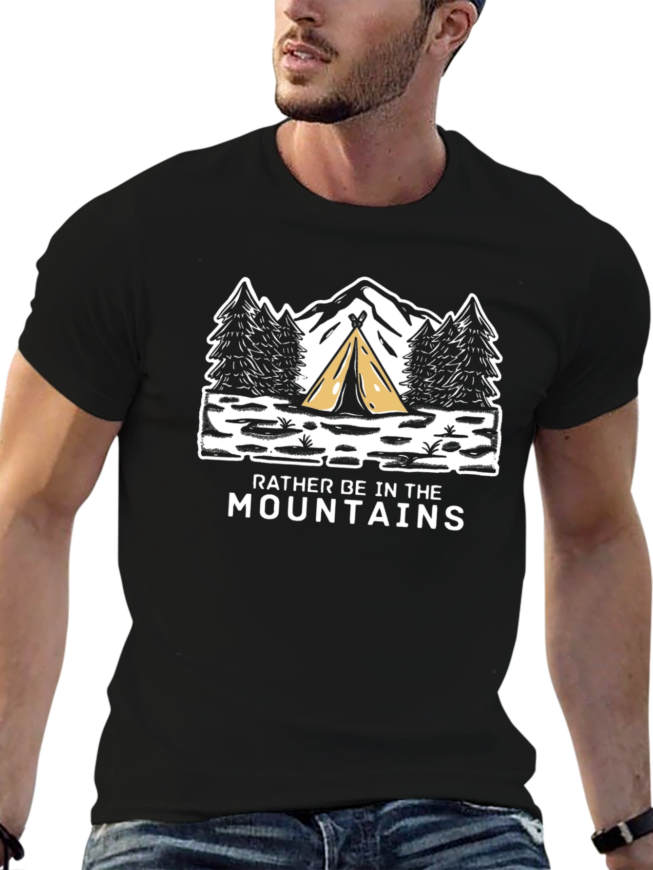 Rather Be In The Mountains Graphic T-Shirt