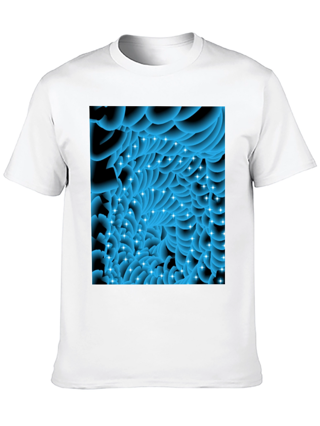 Abstract Swirls Tee - Modern Graphic Black T-Shirt