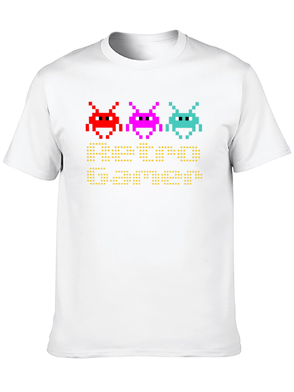 Retro Gamer T-Shirt: Pixel Art Space Invaders Design