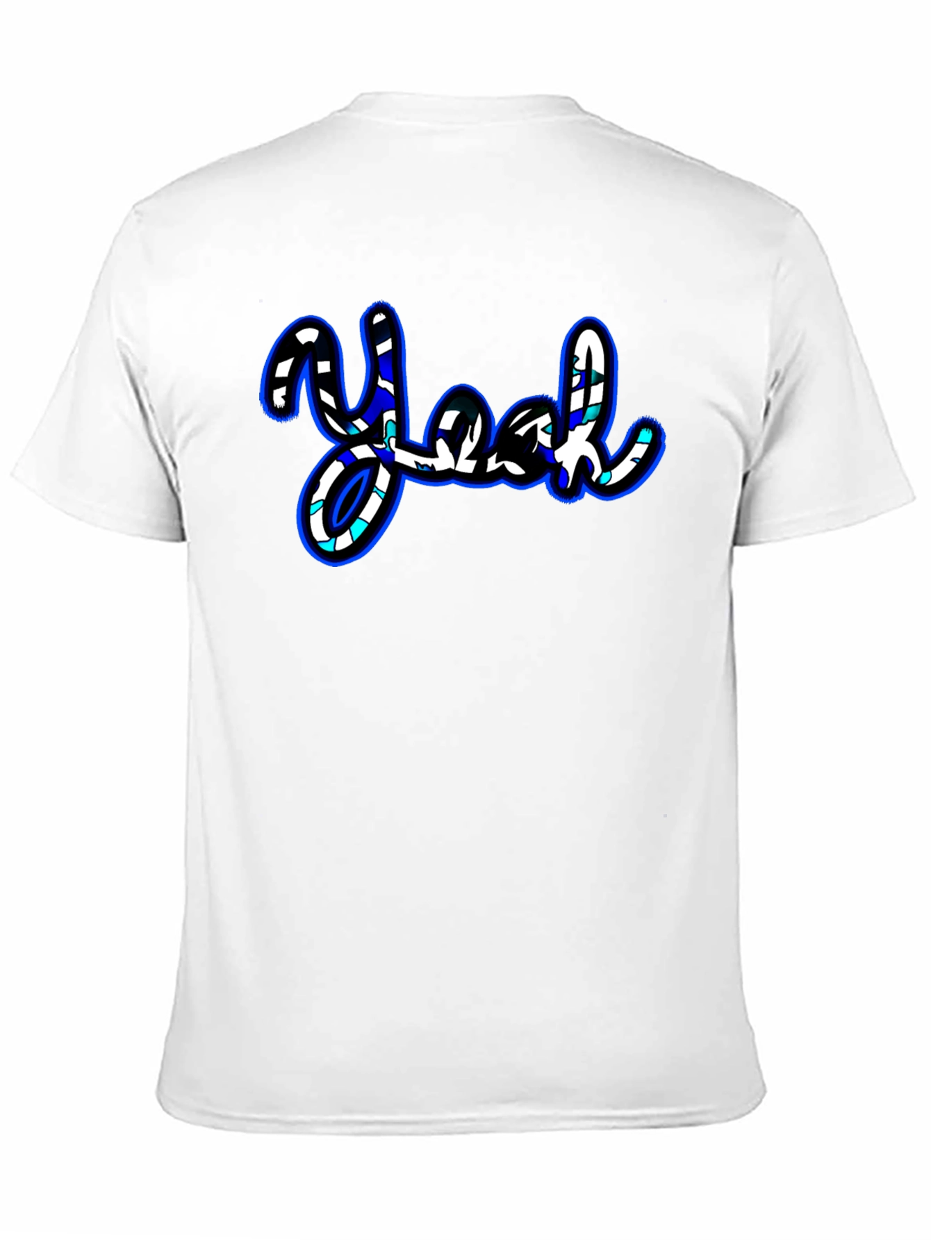 Stylish Yeah Graphic Print Black T-Shirt