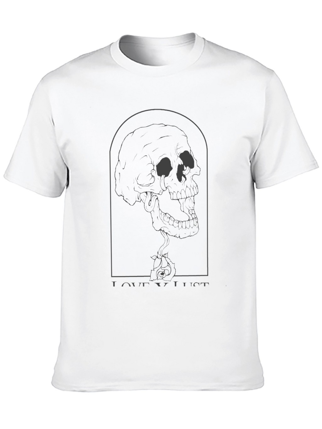 Love Lust Skull Graphic T-Shirt