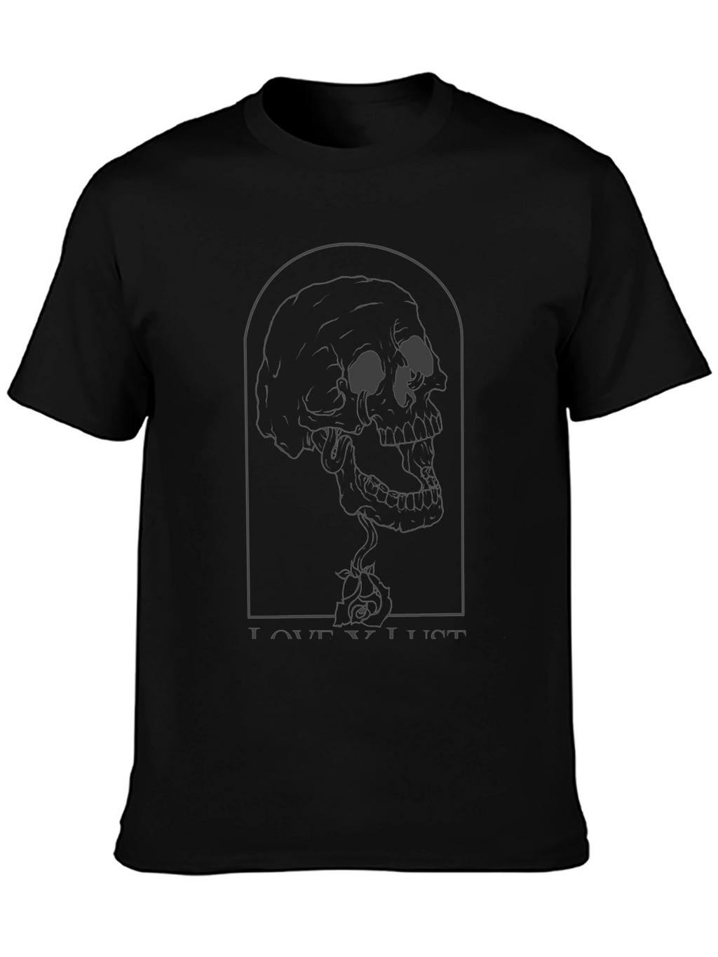 Love Lust Skull Graphic T-Shirt