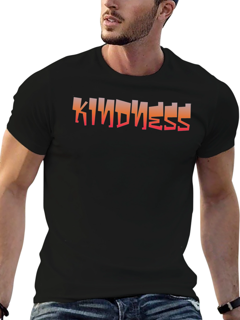 Kindness Graphic Black T-Shirt