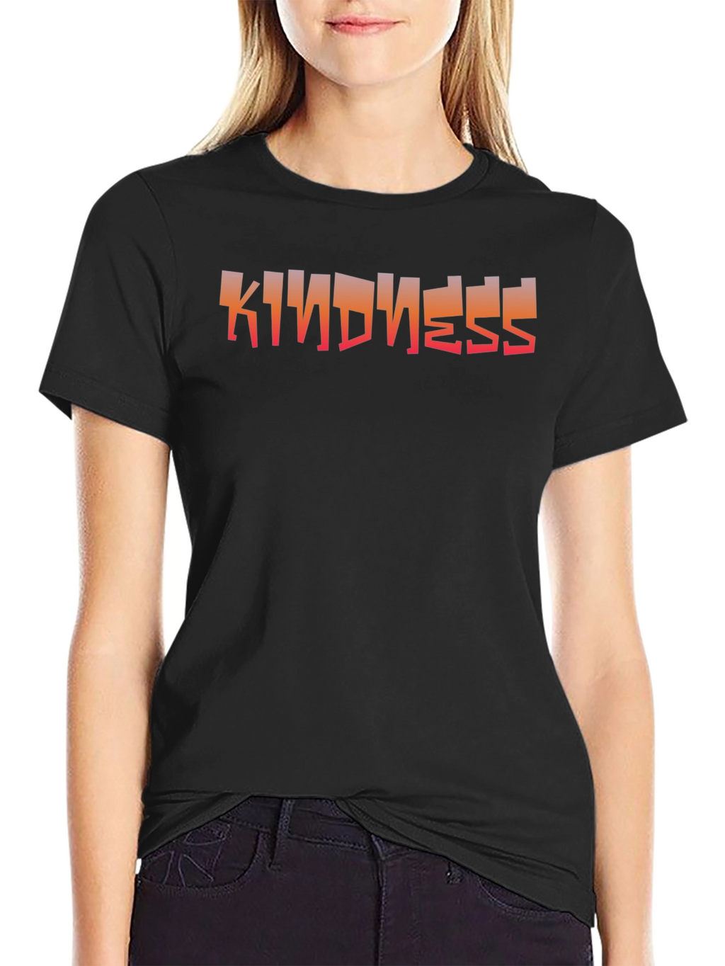 Kindness Graphic Black T-Shirt