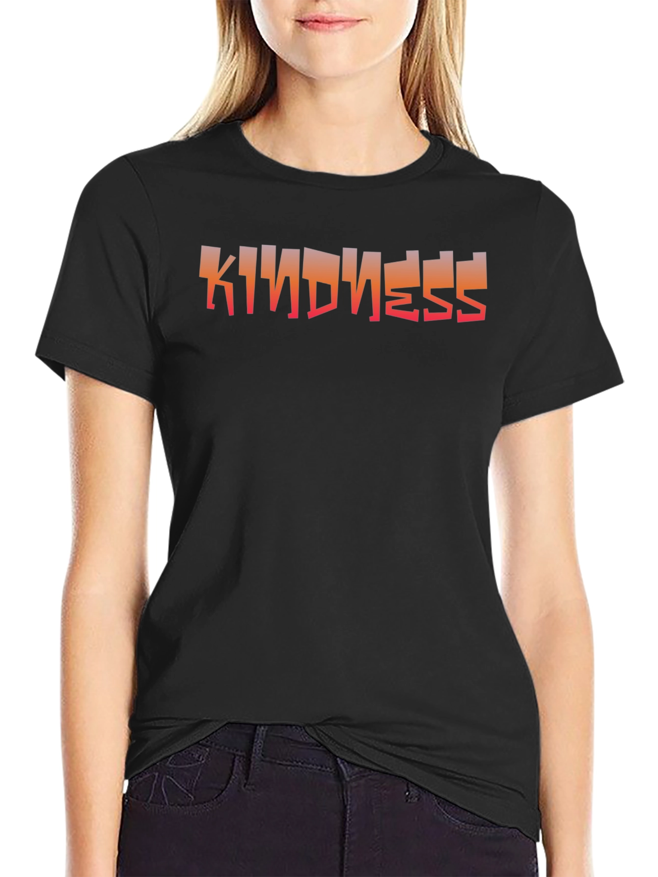 Kindness Graphic Black T-Shirt