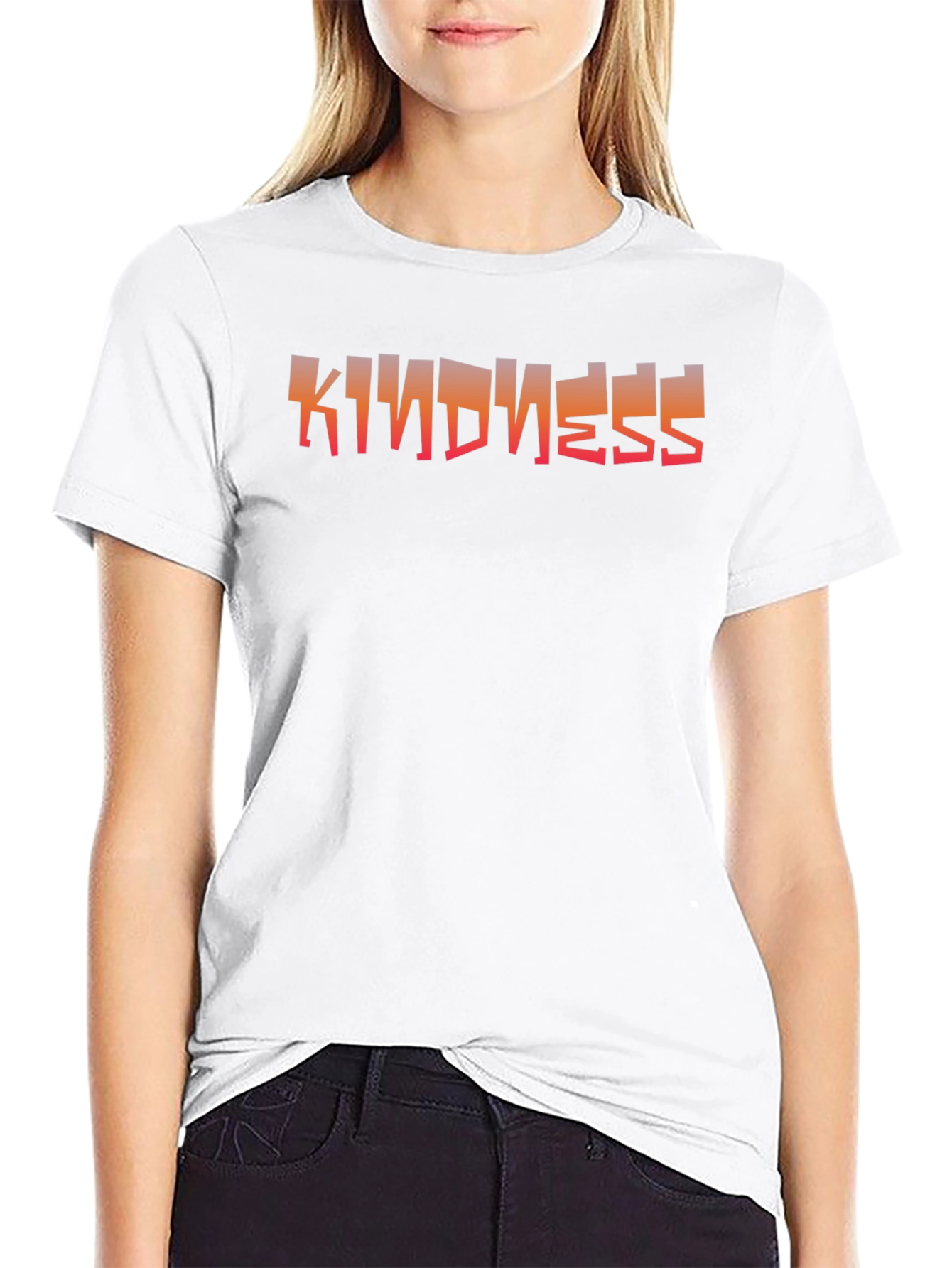 Kindness Graphic Black T-Shirt