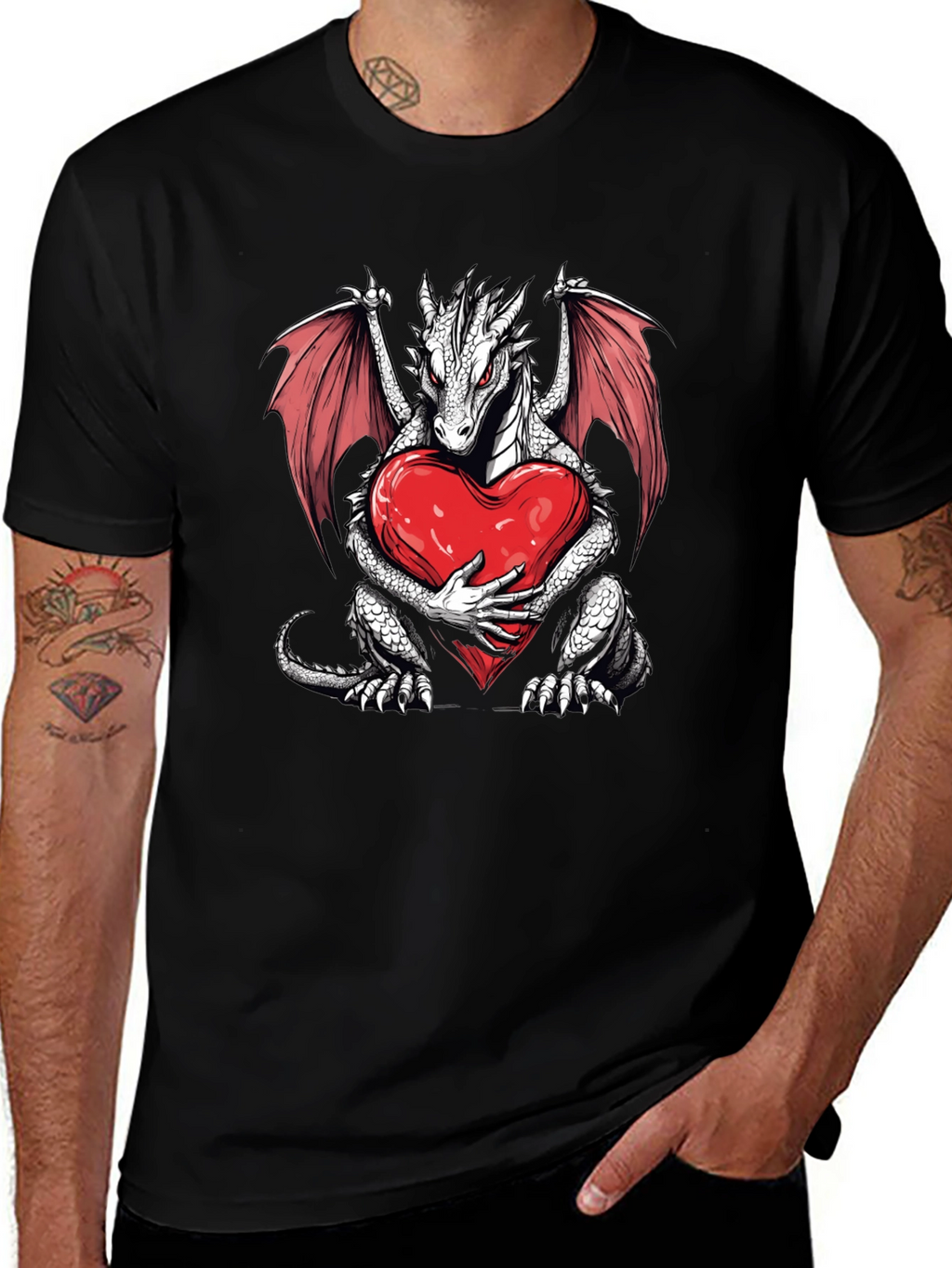 Dragon Heart Graphic T-Shirt