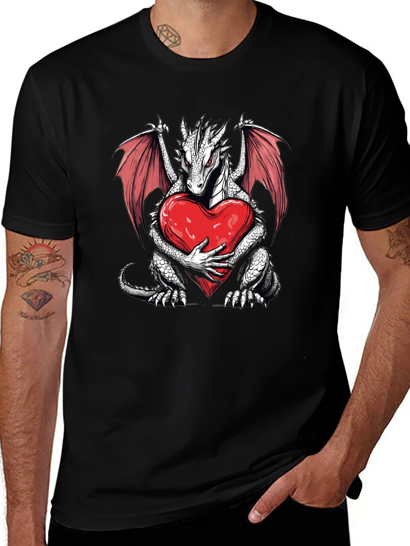 Dragon Heart Graphic T-Shirt