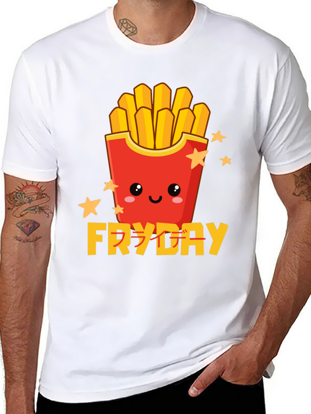 Fryday Graphic Tee - Fun Foodie T-Shirt