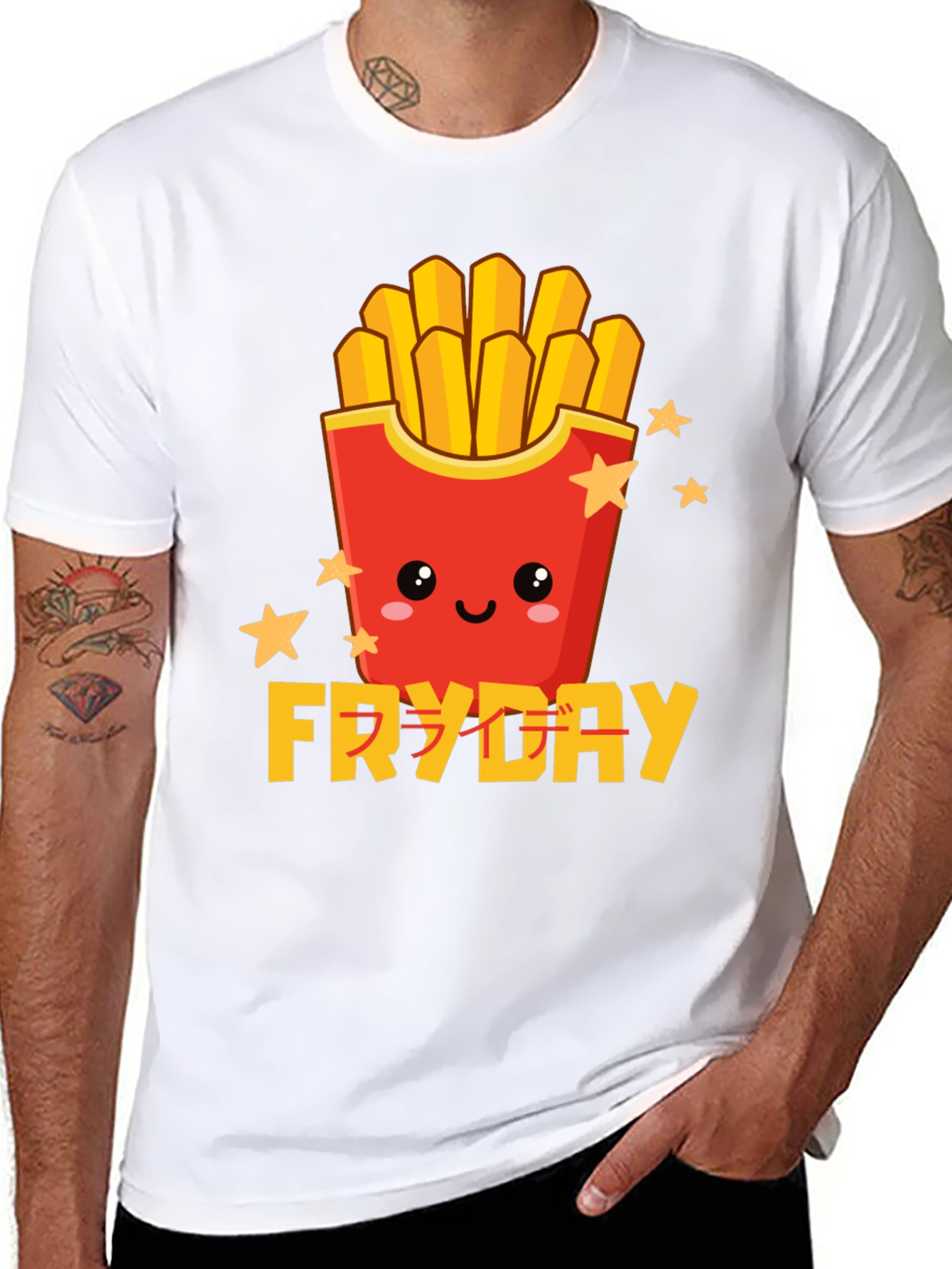 Fryday Graphic Tee - Fun Foodie T-Shirt