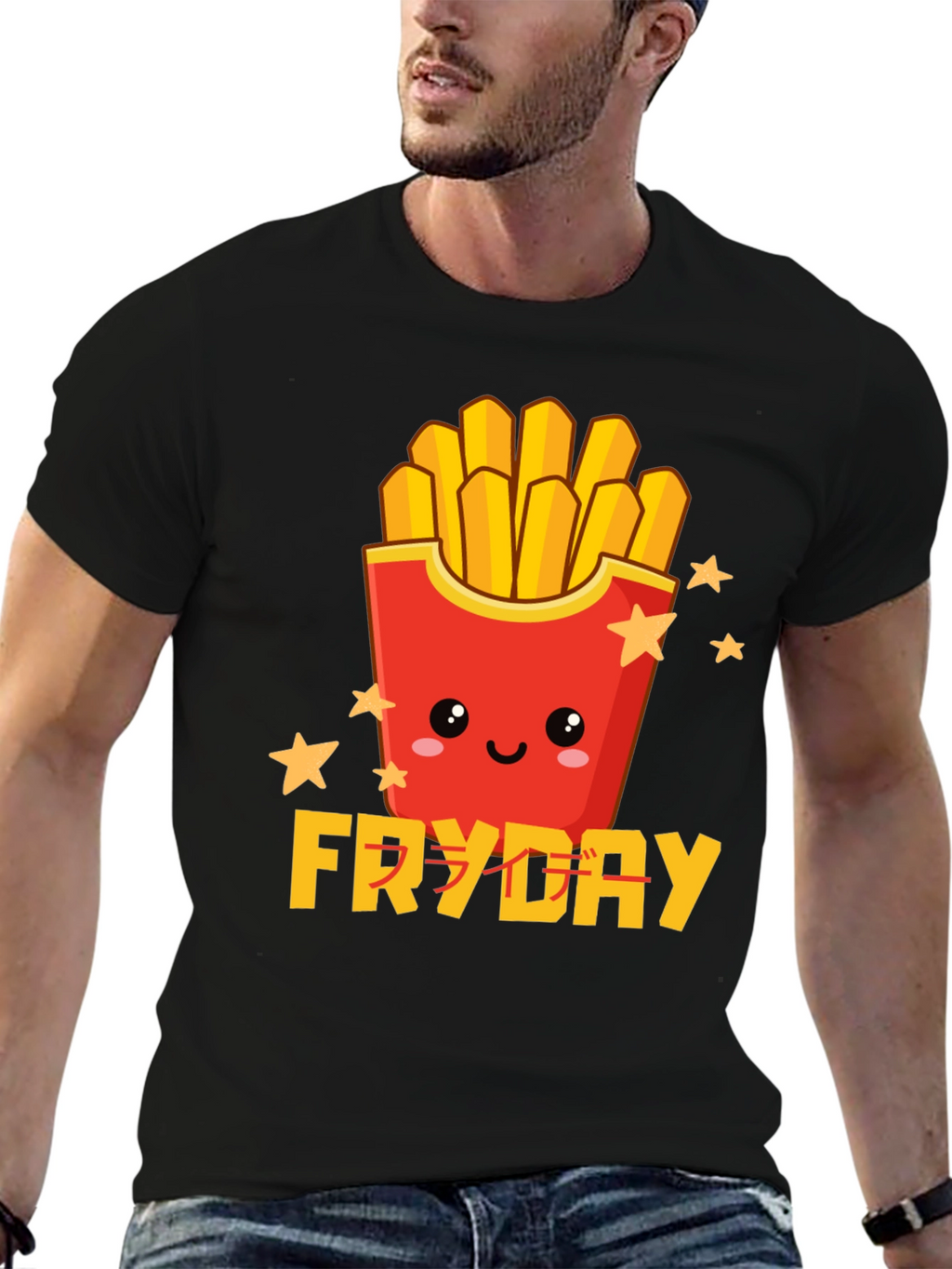 Fryday Graphic Tee - Fun Foodie T-Shirt