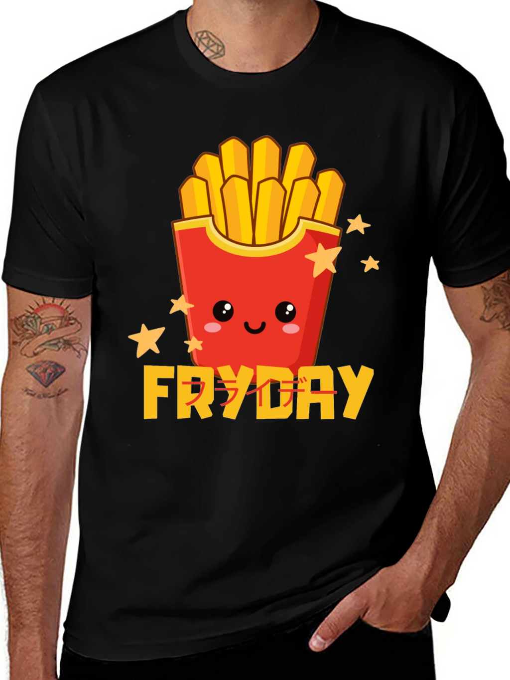 Fryday Graphic Tee - Fun Foodie T-Shirt