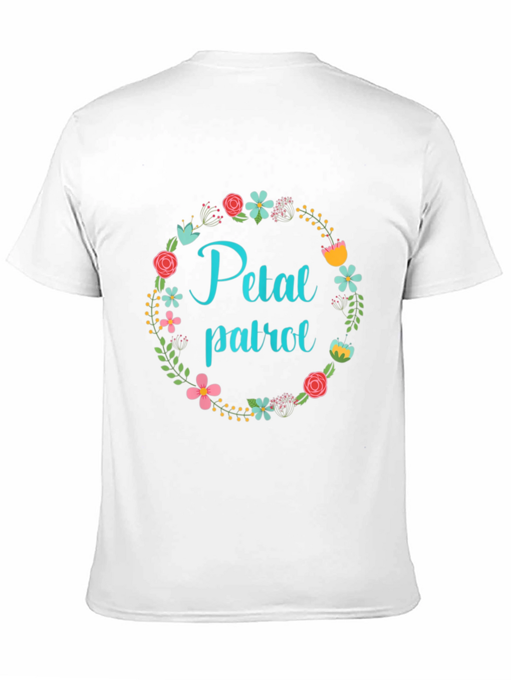 Floral Petal Patrol Black T-Shirt