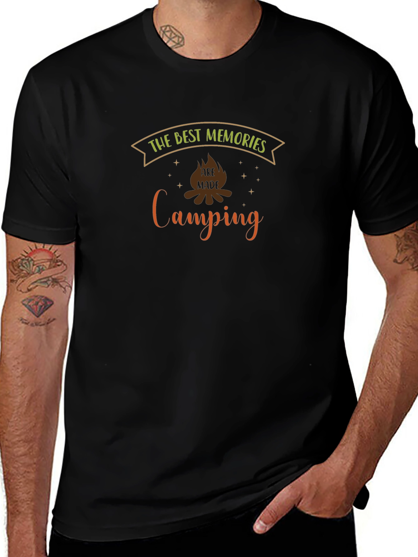 Camping Memories Black T-Shirt
