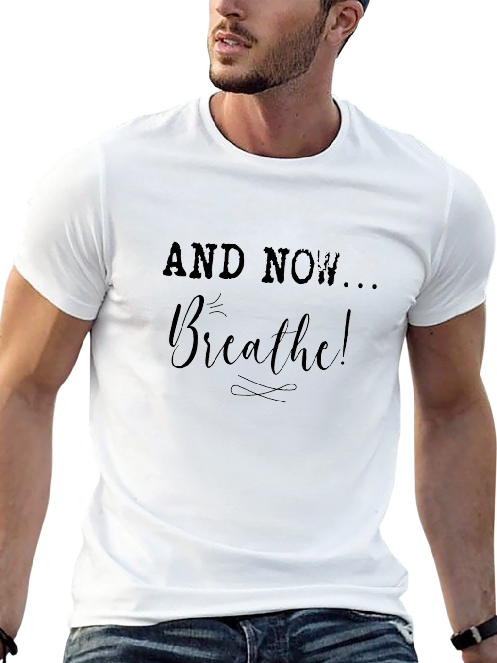 Breathe Graphic Tee - Relax and Rejuvenate!