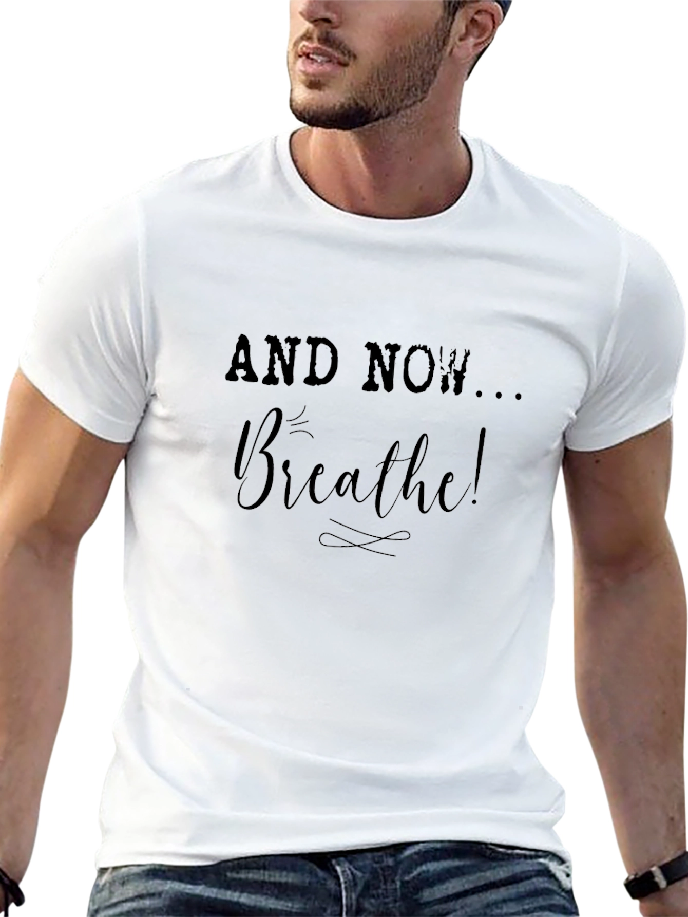 Breathe Graphic Tee - Relax and Rejuvenate!