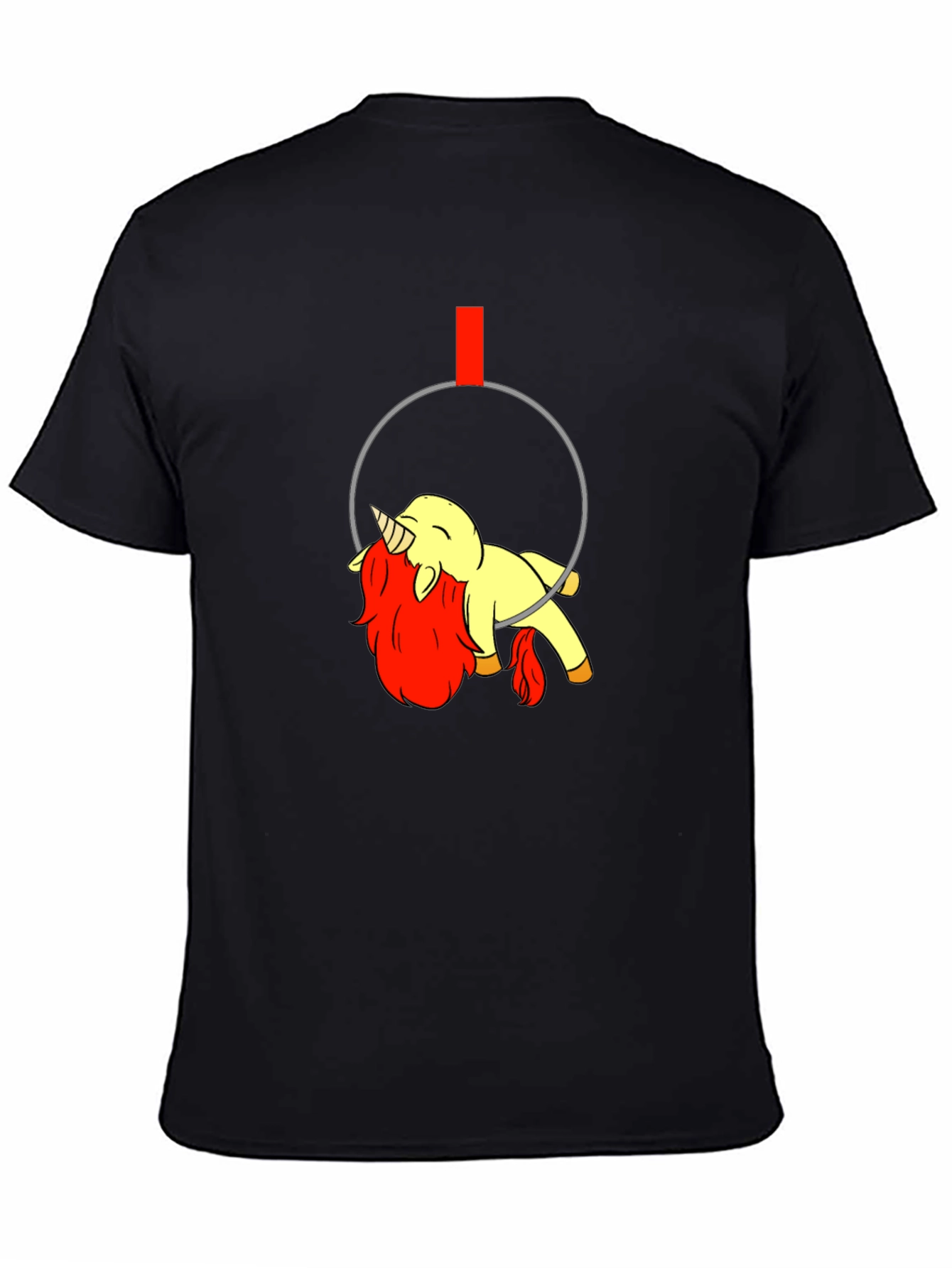 Unicorn Aerialist T-Shirt - Relaxed Fit Black Tee