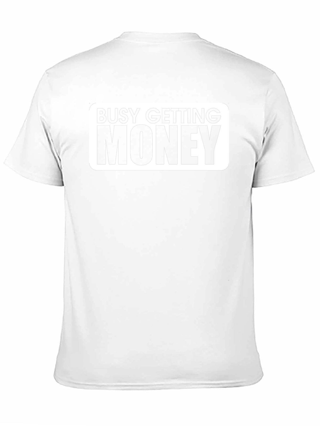 Busy Getting Money Graphic T-Shirt - Black