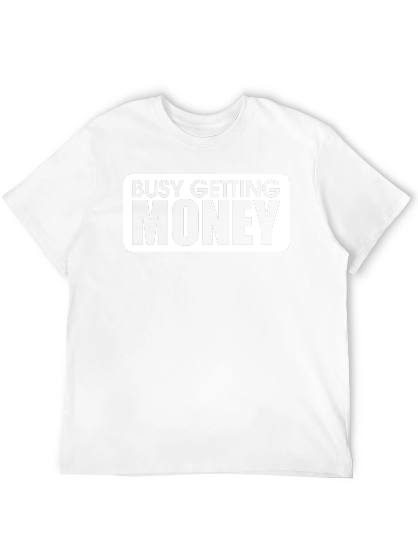 Busy Getting Money Graphic T-Shirt - Black